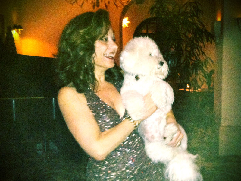 Joyce Partise with Dog